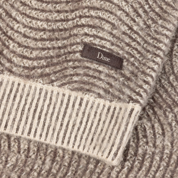 Dime Mohair Wave Knit - Camel