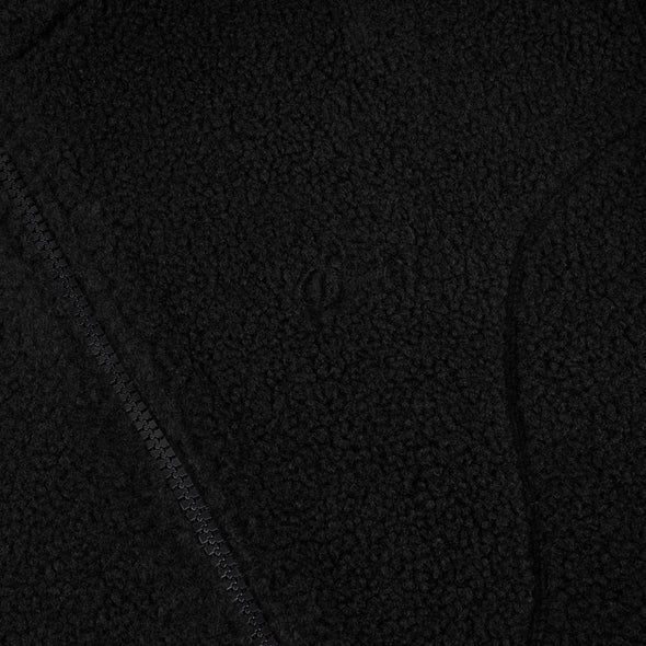 Dime Polar Fleece Sherpa Zip - Black