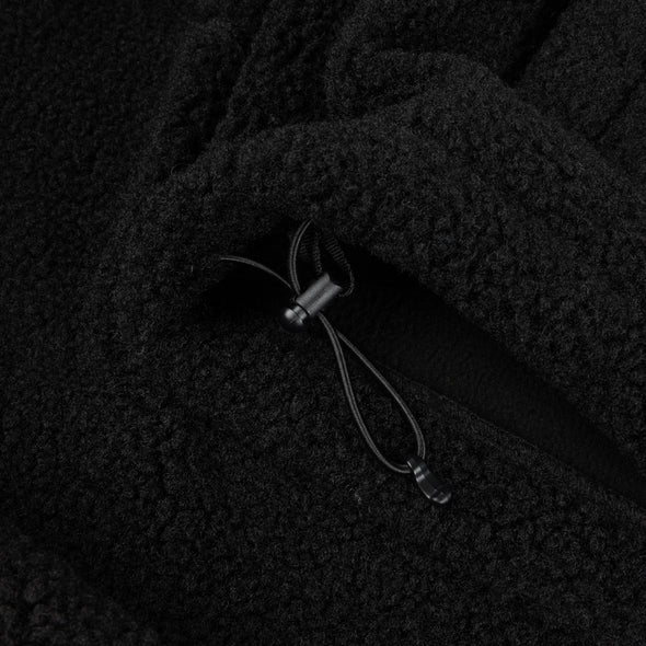 Dime Polar Fleece Sherpa Zip - Black
