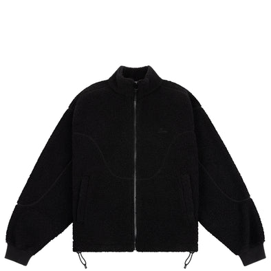Dime Polar Fleece Sherpa Zip - Black