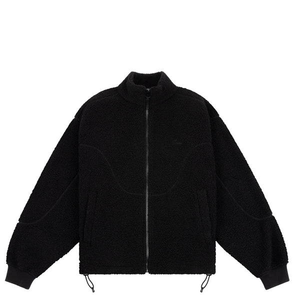 Dime Polar Fleece Sherpa Zip - Black