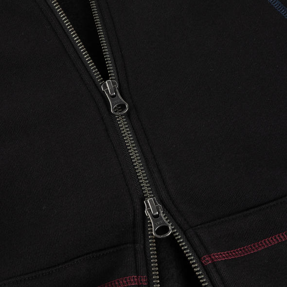 Dime Court Zip Hoodie - Black