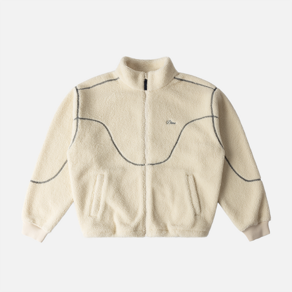 Dime Polar Fleece Sherpa Zip - Cream