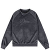 Dime Cursive Velvet Crewneck - Smoke