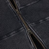Dime Premium Waffle Zip Hoodie - Faded Black