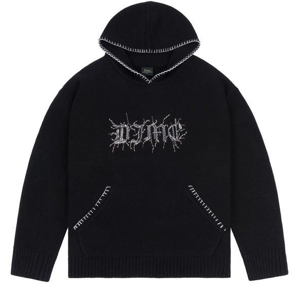 Dime Hardcore Wool Hoodie - Black