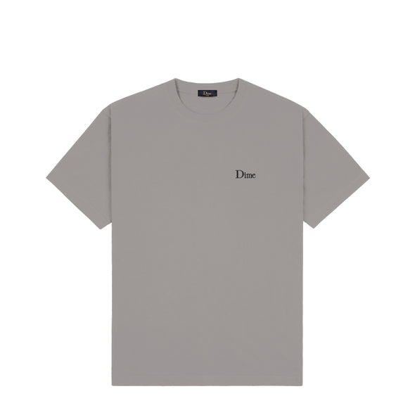 Dime Classic Small Logo T-Shirt - Charcoal