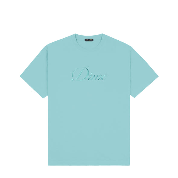 Dime Cursive T-Shirt - Vintage Teal