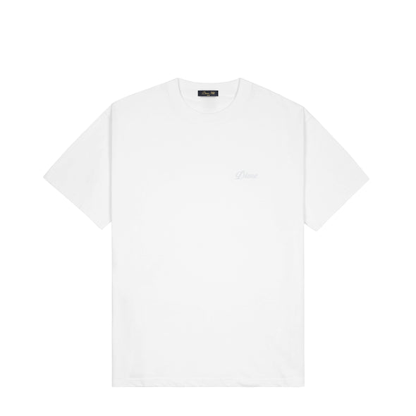 Dime Cursive Small Logo T-Shirt - White