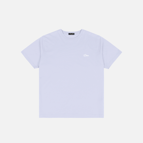 Dime Cursive Small Logo T-Shirt - Gray Lavender