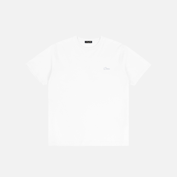 Dime Cursive Small Logo T-Shirt - White