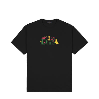 Dime Classic Cross Stitch T-Shirt - Black