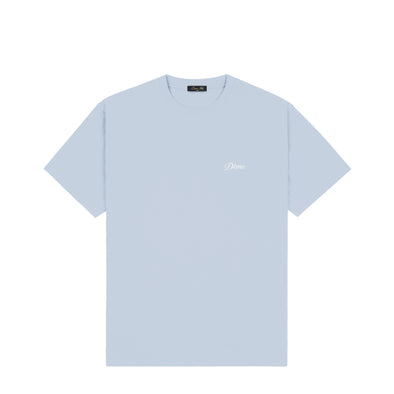 Dime Cursive Small Logo T-Shirt - Blue Fog