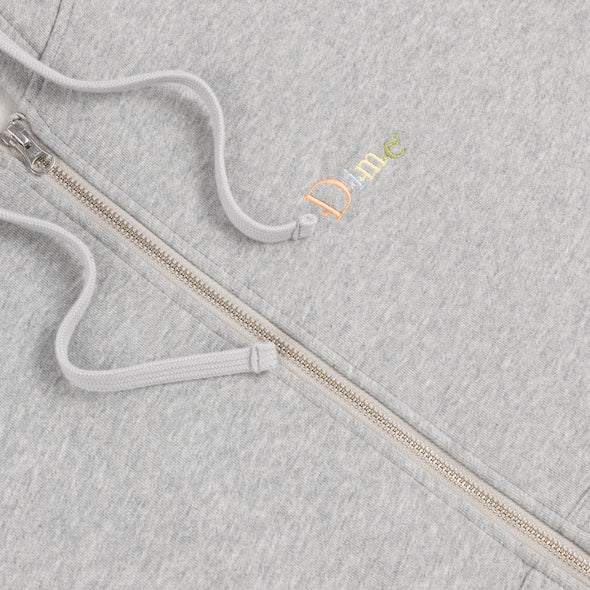 Dime Friends Zip Hoodie - Heather Grey