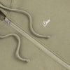 Dime Cursive Small Logo Zip-Hoodie - Army Green