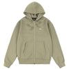 Dime Cursive Small Logo Zip-Hoodie - Army Green