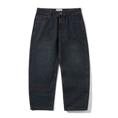 Cash Only Aleka Denim Jeans - Washed Streaky Denim