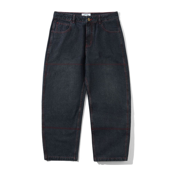 Cash Only Aleka Denim Jeans - Washed Streaky Denim