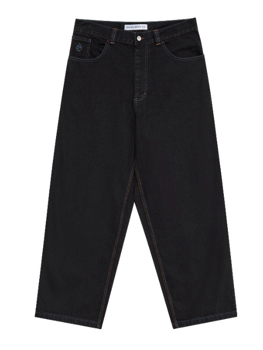 Polar Big Boy Pants - Black/Blue Stitching
