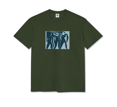 Polar Cut Outs Tee - Dark Olive