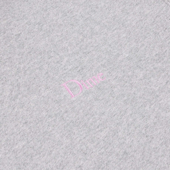 Dime Classic Small Logo Hoodie - Heather Grey