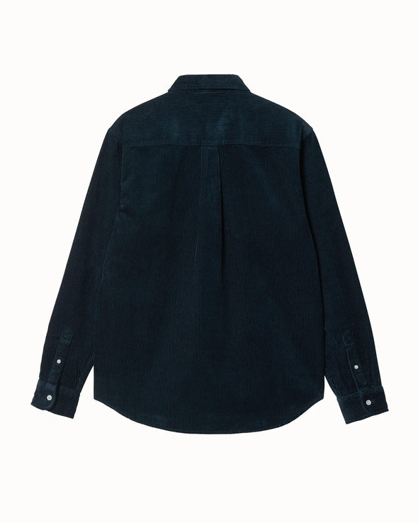 Carhartt WIP L/S Madison Cord Shirt - Dark Navy/Wax