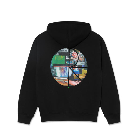 Polar Dave Hoodie Fill Logo Ourselves Collage - Black