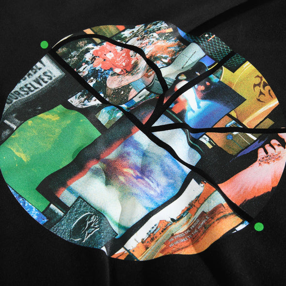 Polar Dave Hoodie Fill Logo Ourselves Collage - Black