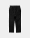 Carhartt WIP Double Knee Pant 32L - Black Aged Canvas