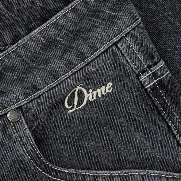 Dime Classic Denim Shorts - Faded Black