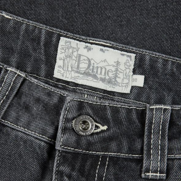 Dime Classic Denim Shorts - Faded Black