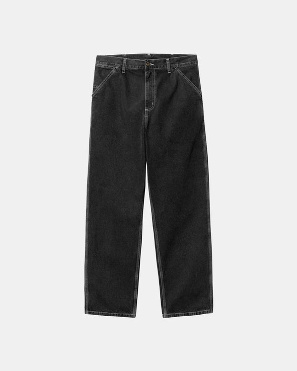 Carhartt WIP Simple Pant 32 Length - Black Stone Washed