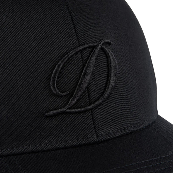 Dime Cursive D Full Fit Cap - Black