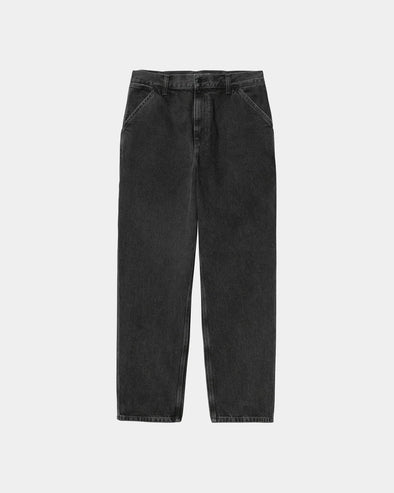 Carhartt WIP Single Knee Pant 30L - Black Stone Washed