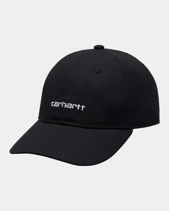 Carhartt WIP Canvas Script Cap - Black/White