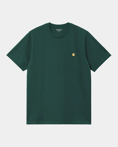 Carhartt WIP Chase T-Shirt - Dark Fir/Gold