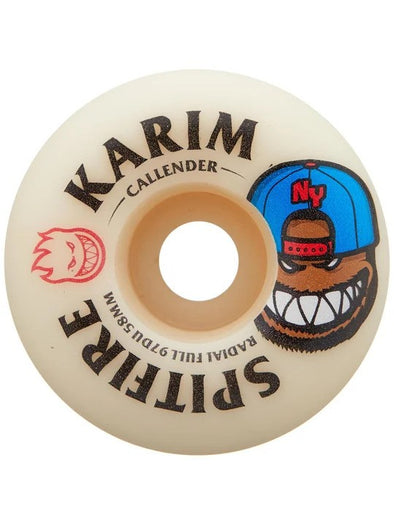 Spitfire F4 97A Karim Burn Squad Radial Full Wheels - 58mm