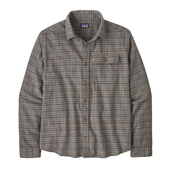 Patagonia LW Fjord Flannel Shirt - Tracks: Noble Grey