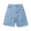 Cash Only Logo Denim Shorts - Washed Indigo