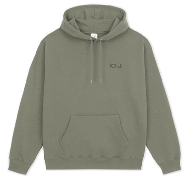 Polar Dave Hoodie Stroke Logo - Vetiver