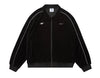Grand X New Balance Velour Track Jacket - Black