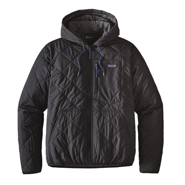 Patagonia Diamond Quilted Bomber Hoody - Black