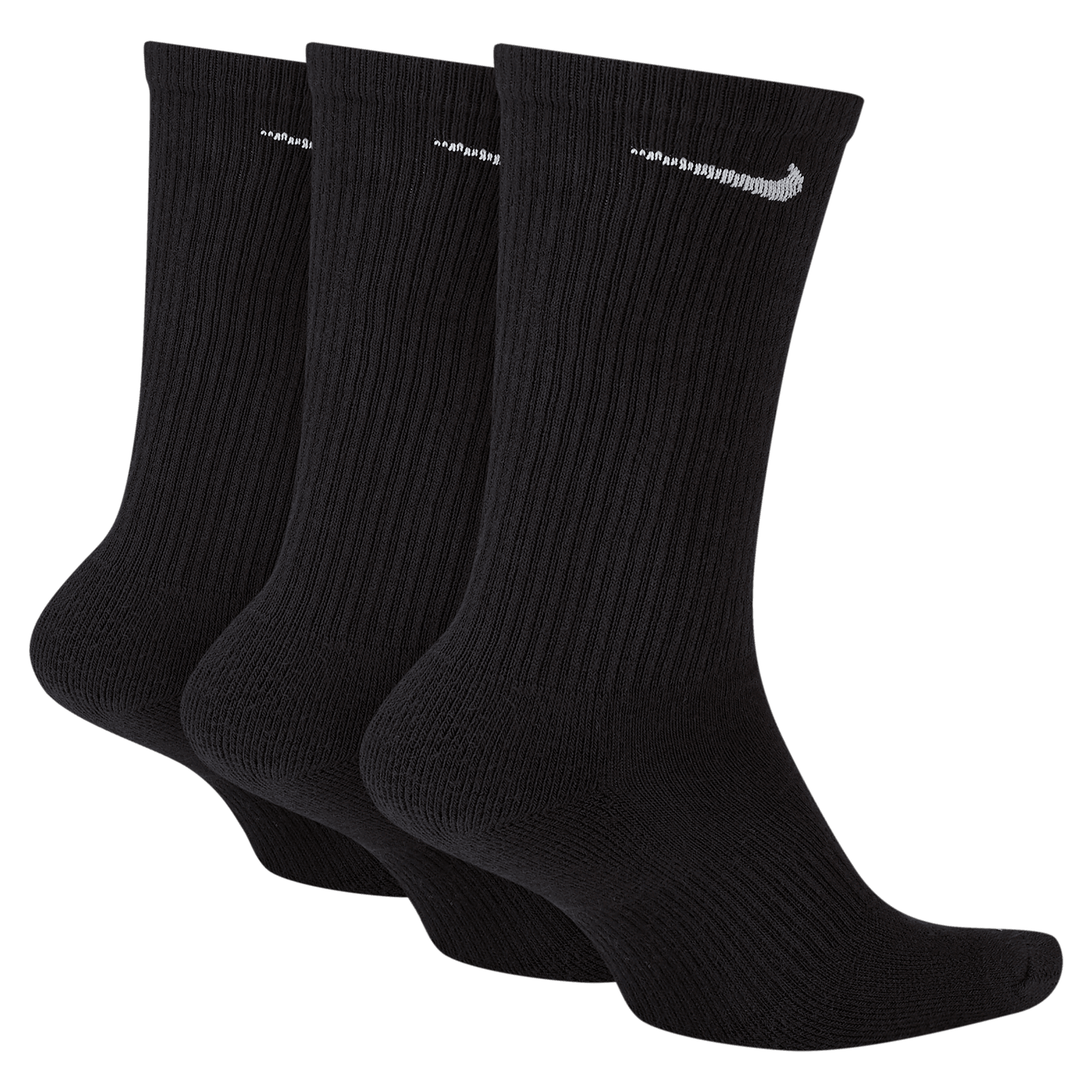 Nike Everyday Cush Crew Socks 3 Pack Black White