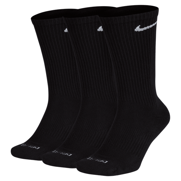 Nike Everyday Cush Crew Socks 3 Pack - Black/White